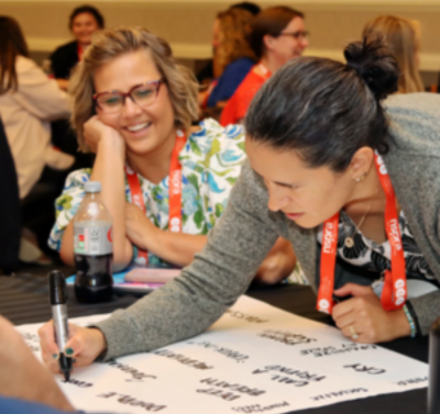 Seminar attendees participate in a hands-on workshop activity at the NSPRA 2025 National Seminar.